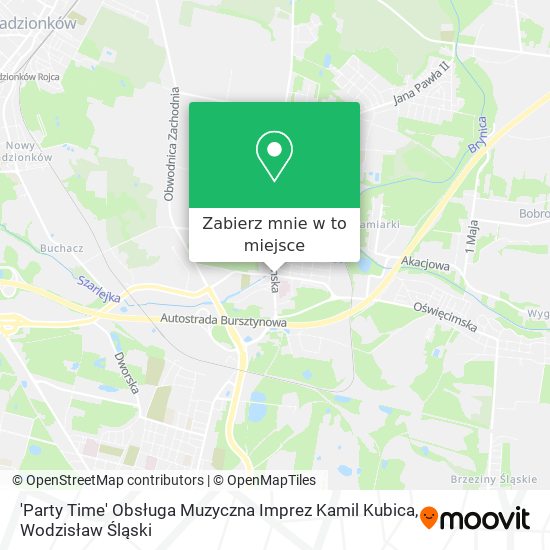 Mapa 'Party Time' Obsługa Muzyczna Imprez Kamil Kubica