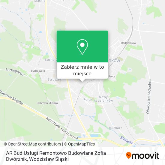 Mapa AR Bud Usługi Remontowo Budowlane Zofia Dwórznik