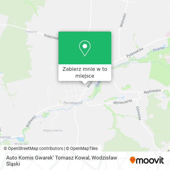Mapa Auto Komis Gwarek' Tomasz Kowal