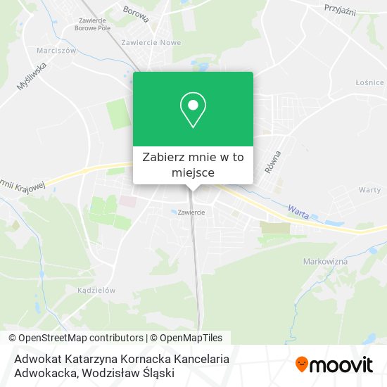 Mapa Adwokat Katarzyna Kornacka Kancelaria Adwokacka