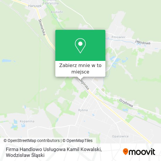 Mapa Firma Handlowo Usługowa Kamil Kowalski