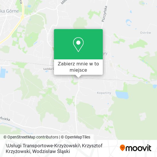 Mapa \Usługi Transportowe-Krzyżowski\ Krzysztof Krzyżowski