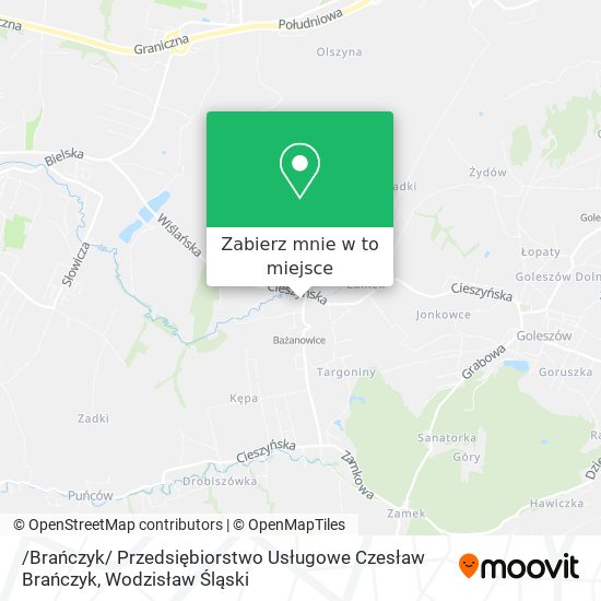 Mapa /Brańczyk/ Przedsiębiorstwo Usługowe Czesław Brańczyk