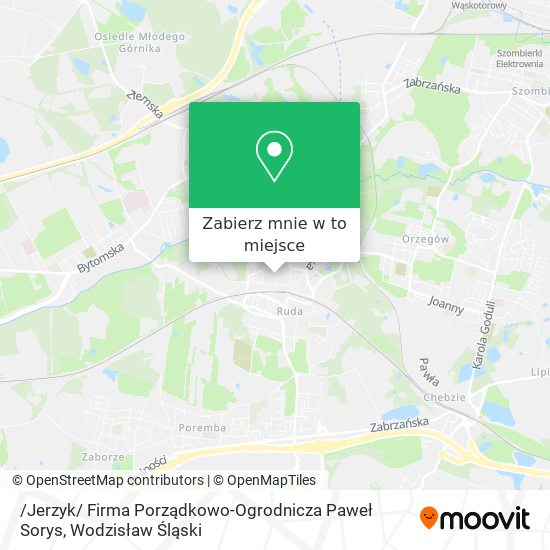 Mapa /Jerzyk/ Firma Porządkowo-Ogrodnicza Paweł Sorys