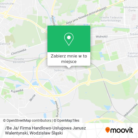Mapa /Be Ja/ Firma Handlowo-Usługowa Janusz Walentynski