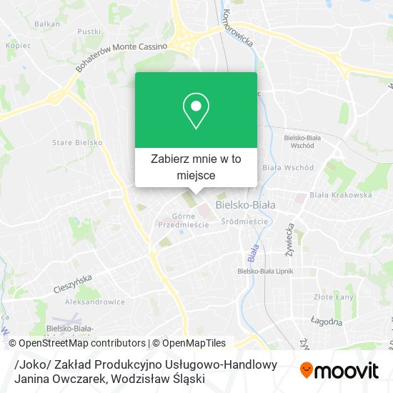 Mapa /Joko/ Zakład Produkcyjno Usługowo-Handlowy Janina Owczarek