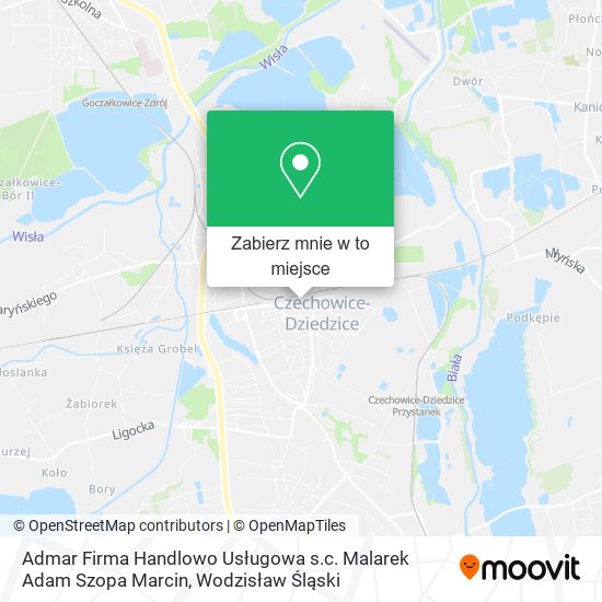 Mapa Admar Firma Handlowo Usługowa s.c. Malarek Adam Szopa Marcin