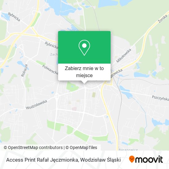 Mapa Access Print Rafał Jęczmionka