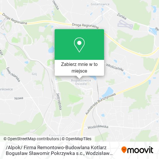 Mapa /Alpok/ Firma Remontowo-Budowlana Kotlarz Bogusław Sławomir Pokrzywka s.c.