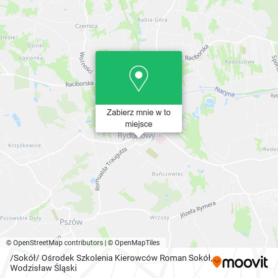 Mapa /Sokół/ Ośrodek Szkolenia Kierowców Roman Sokół