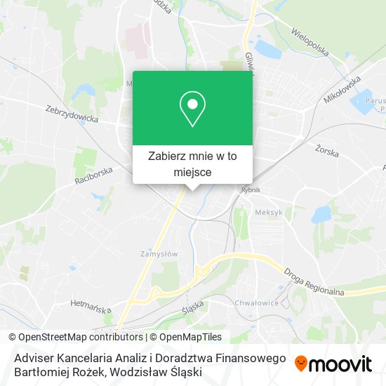 Mapa Adviser Kancelaria Analiz i Doradztwa Finansowego Bartłomiej Rożek
