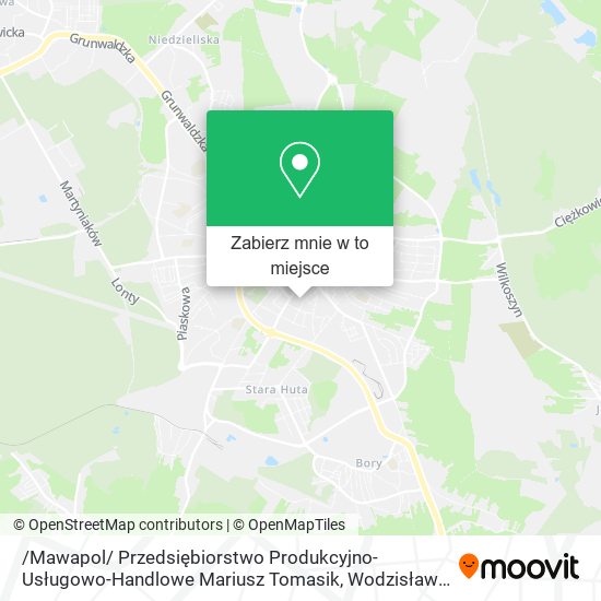Mapa /Mawapol/ Przedsiębiorstwo Produkcyjno-Usługowo-Handlowe Mariusz Tomasik