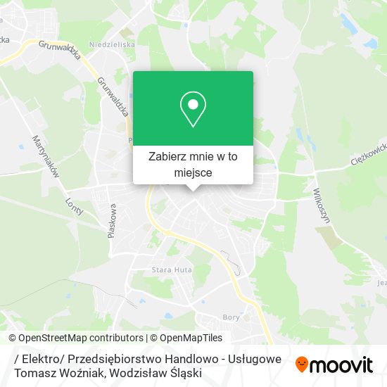 Mapa / Elektro/ Przedsiębiorstwo Handlowo - Usługowe Tomasz Woźniak