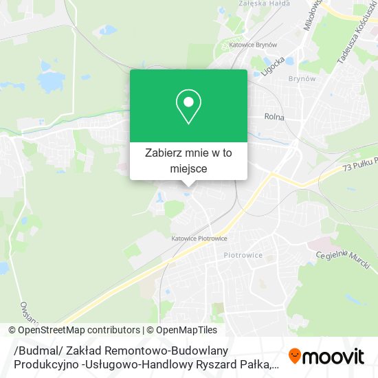 Mapa /Budmal/ Zakład Remontowo-Budowlany Produkcyjno -Usługowo-Handlowy Ryszard Pałka