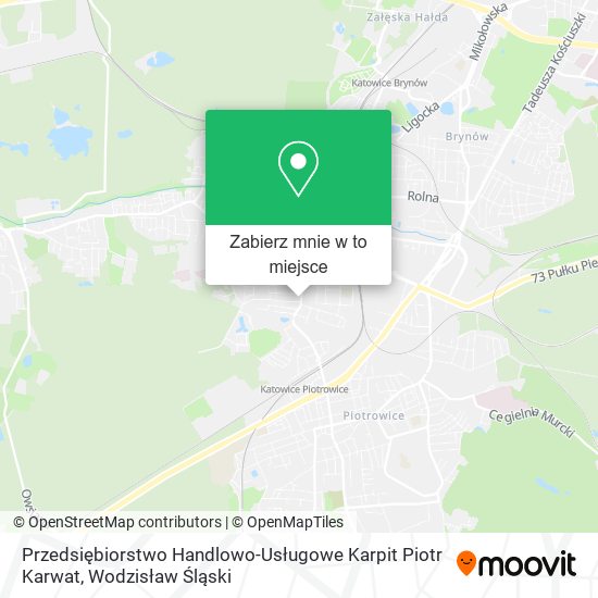Mapa Przedsiębiorstwo Handlowo-Usługowe Karpit Piotr Karwat