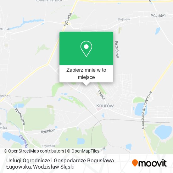 Mapa Usługi Ogrodnicze i Gospodarcze Bogusława Ługowska