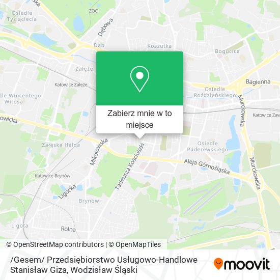 Mapa /Gesem/ Przedsiębiorstwo Usługowo-Handlowe Stanisław Giza