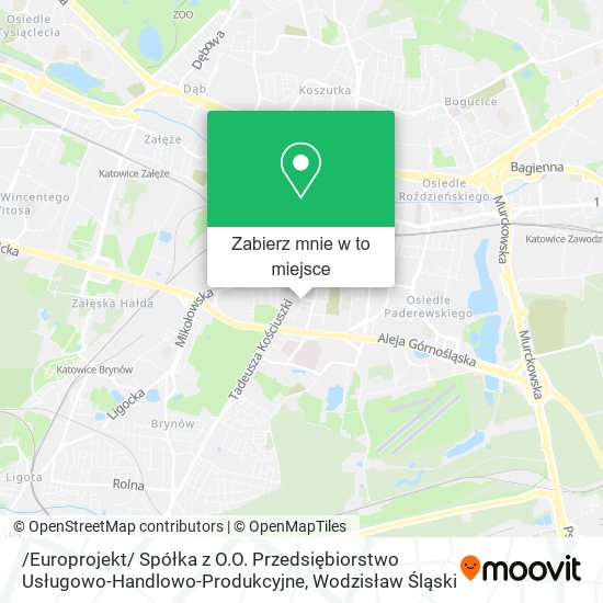 Mapa /Europrojekt/ Spółka z O.O. Przedsiębiorstwo Usługowo-Handlowo-Produkcyjne