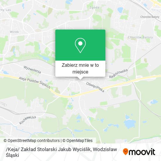 Mapa /Keja/ Zakład Stolarski Jakub Wyciślik