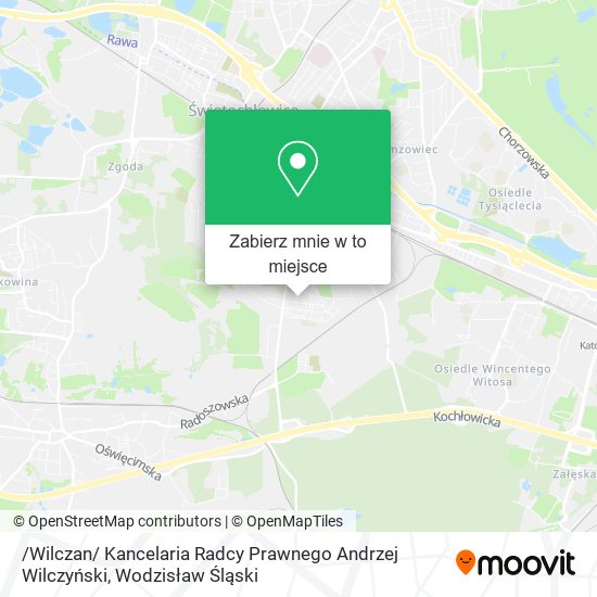 Mapa /Wilczan/ Kancelaria Radcy Prawnego Andrzej Wilczyński