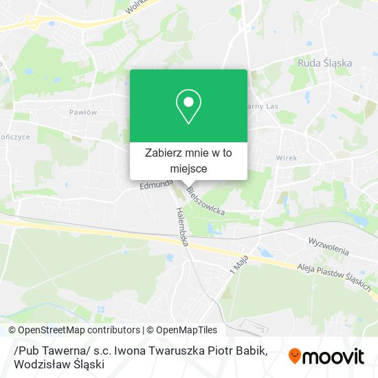 Mapa /Pub Tawerna/ s.c. Iwona Twaruszka Piotr Babik