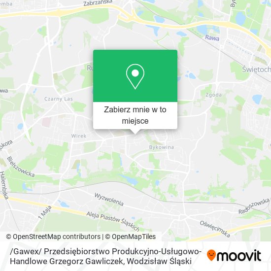 Mapa /Gawex/ Przedsiębiorstwo Produkcyjno-Usługowo-Handlowe Grzegorz Gawliczek