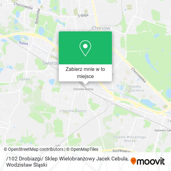 Mapa /102 Drobiazgi/ Sklep Wielobranżowy Jacek Cebula