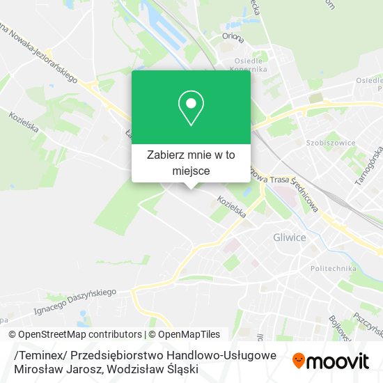 Mapa /Teminex/ Przedsiębiorstwo Handlowo-Usługowe Mirosław Jarosz