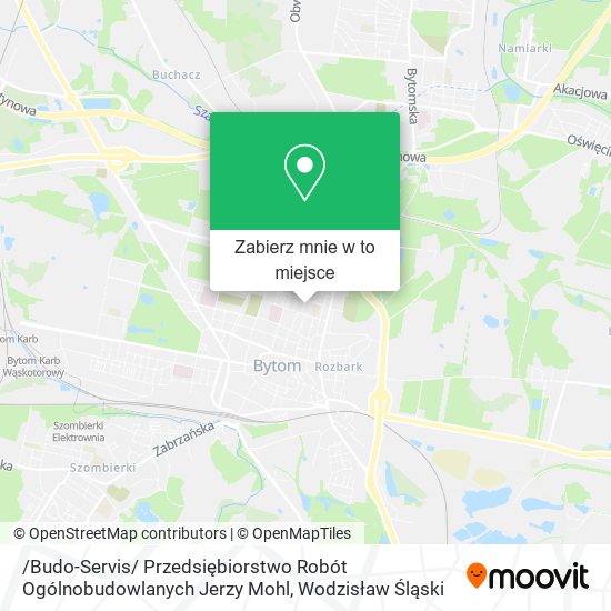 Mapa /Budo-Servis/ Przedsiębiorstwo Robót Ogólnobudowlanych Jerzy Mohl