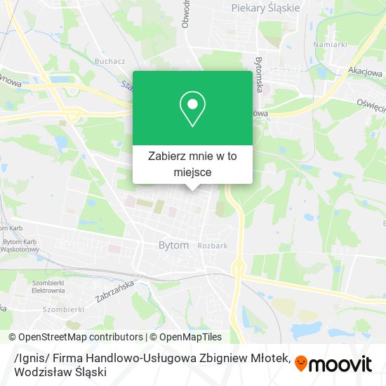Mapa /Ignis/ Firma Handlowo-Usługowa Zbigniew Młotek