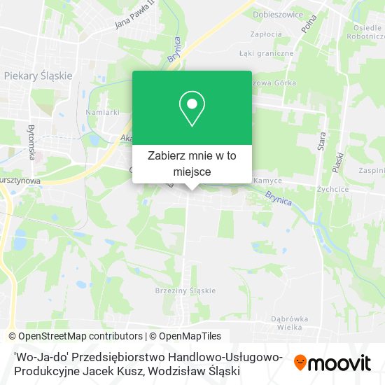 Mapa 'Wo-Ja-do' Przedsiębiorstwo Handlowo-Usługowo-Produkcyjne Jacek Kusz
