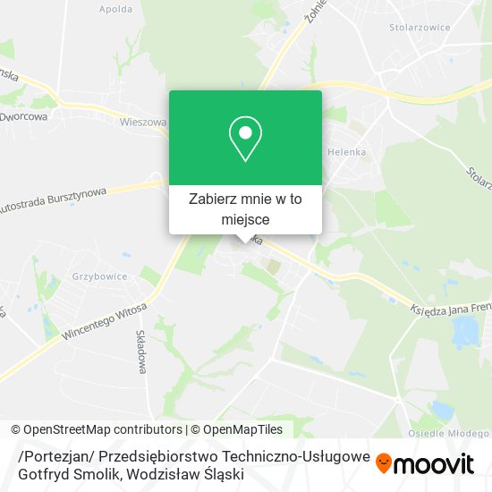 Mapa /Portezjan/ Przedsiębiorstwo Techniczno-Usługowe Gotfryd Smolik