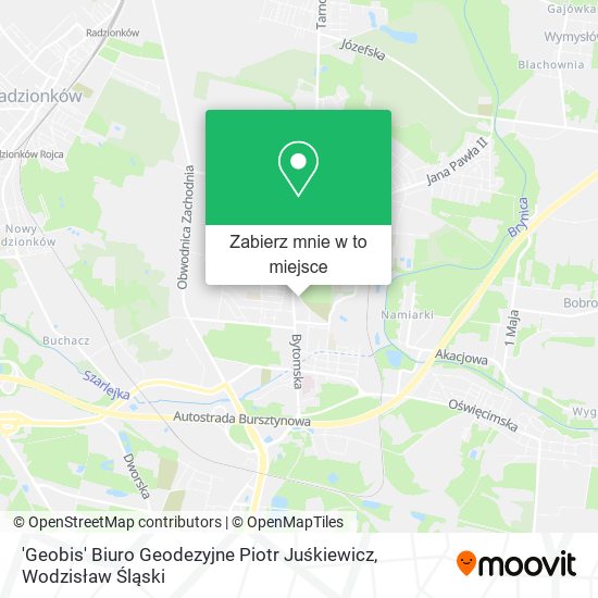 Mapa 'Geobis' Biuro Geodezyjne Piotr Juśkiewicz