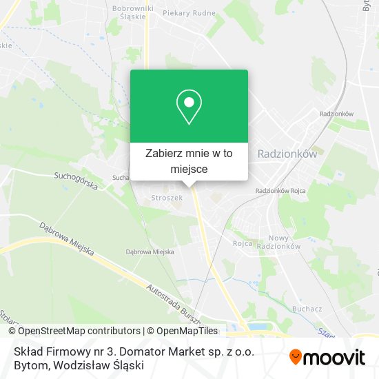 Mapa Skład Firmowy nr 3. Domator Market sp. z o.o. Bytom