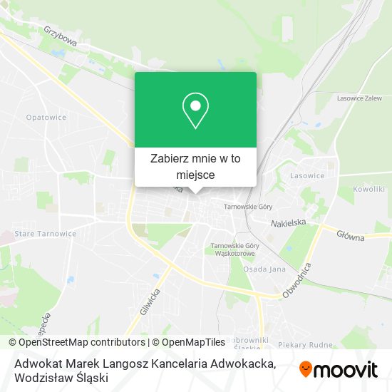 Mapa Adwokat Marek Langosz Kancelaria Adwokacka