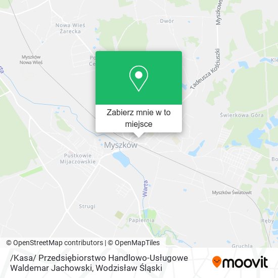 Mapa /Kasa/ Przedsiębiorstwo Handlowo-Usługowe Waldemar Jachowski
