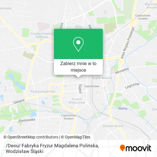 Mapa /Desu/ Fabryka Fryzur Magdalena Polińska