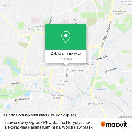 Mapa /Lawendowy Ogród/ PHU Galeria Florystyczno-Dekoracyjna Paulina Kamińska