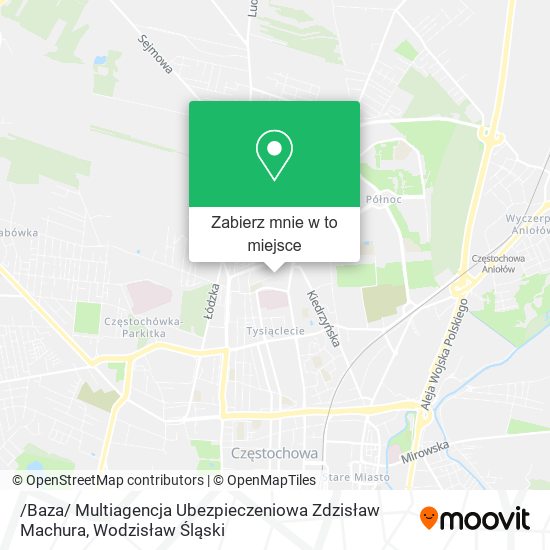 Mapa /Baza/ Multiagencja Ubezpieczeniowa Zdzisław Machura
