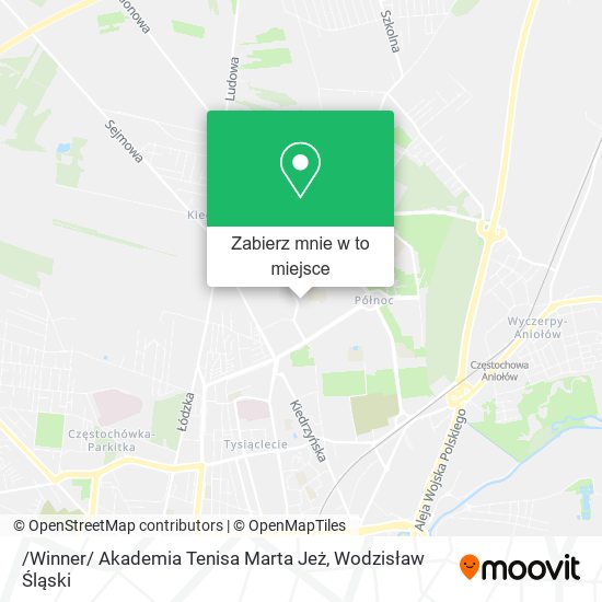 Mapa /Winner/ Akademia Tenisa Marta Jeż