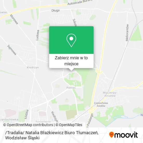 Mapa /Tradalia/ Natalia Błażkiewicz Biuro Tłumaczeń