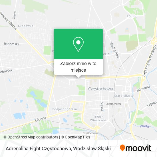 Mapa Adrenalina Fight Częstochowa