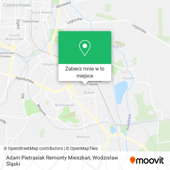 Mapa Adam Pietrasiak Remonty Mieszkań