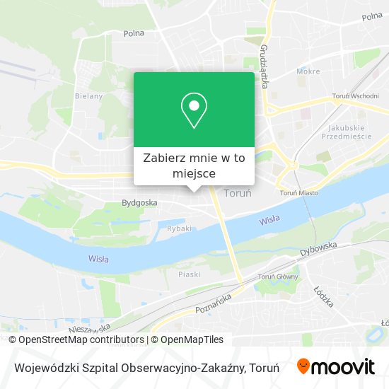 Mapa Wojewódzki Szpital Obserwacyjno-Zakaźny
