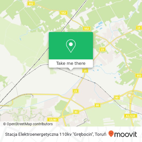 Mapa Stacja Elektroenergetyczna 110kv "Grębocin"