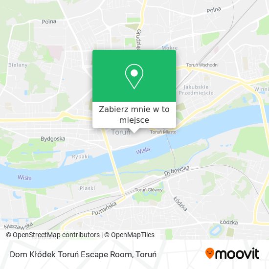 Mapa Dom Kłódek Toruń Escape Room