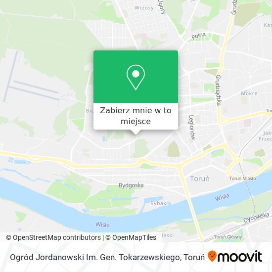 Mapa Ogród Jordanowski Im. Gen. Tokarzewskiego