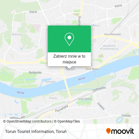 Mapa Torun Tourist Information