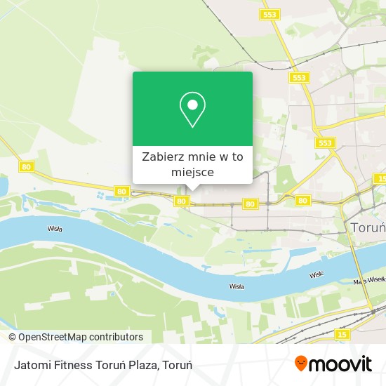 Mapa Jatomi Fitness Toruń Plaza