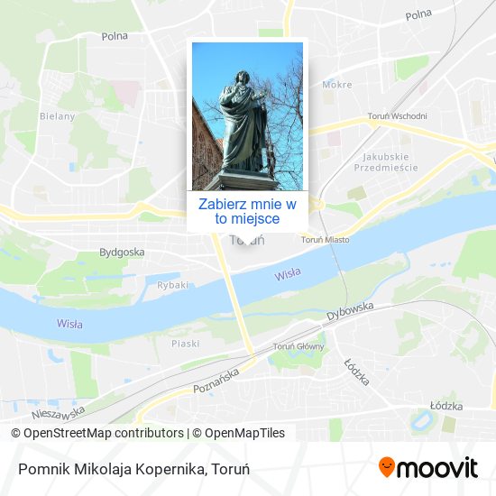 Mapa Pomnik Mikolaja Kopernika